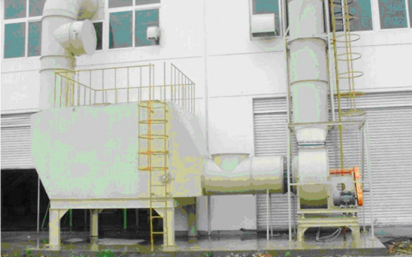 江蘇麒祥高新材料有限公司廢氣處理現(xiàn)場(chǎng)